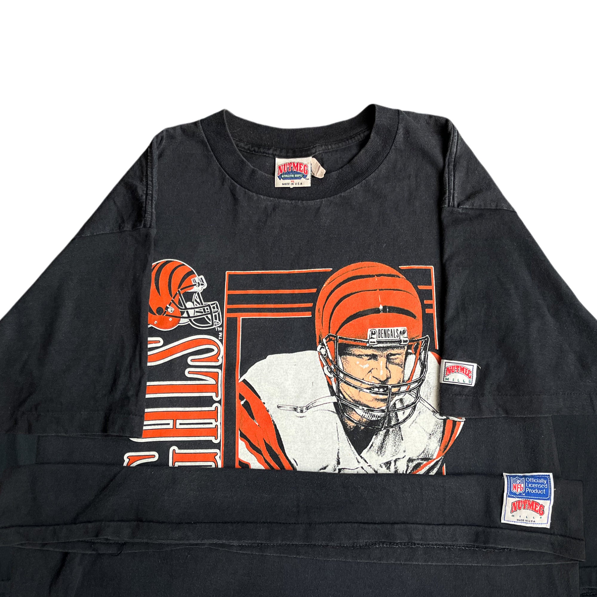 Vintage 90's Boomer Esiason Cincinnati Bengals Nutmeg T-shirt (XL)