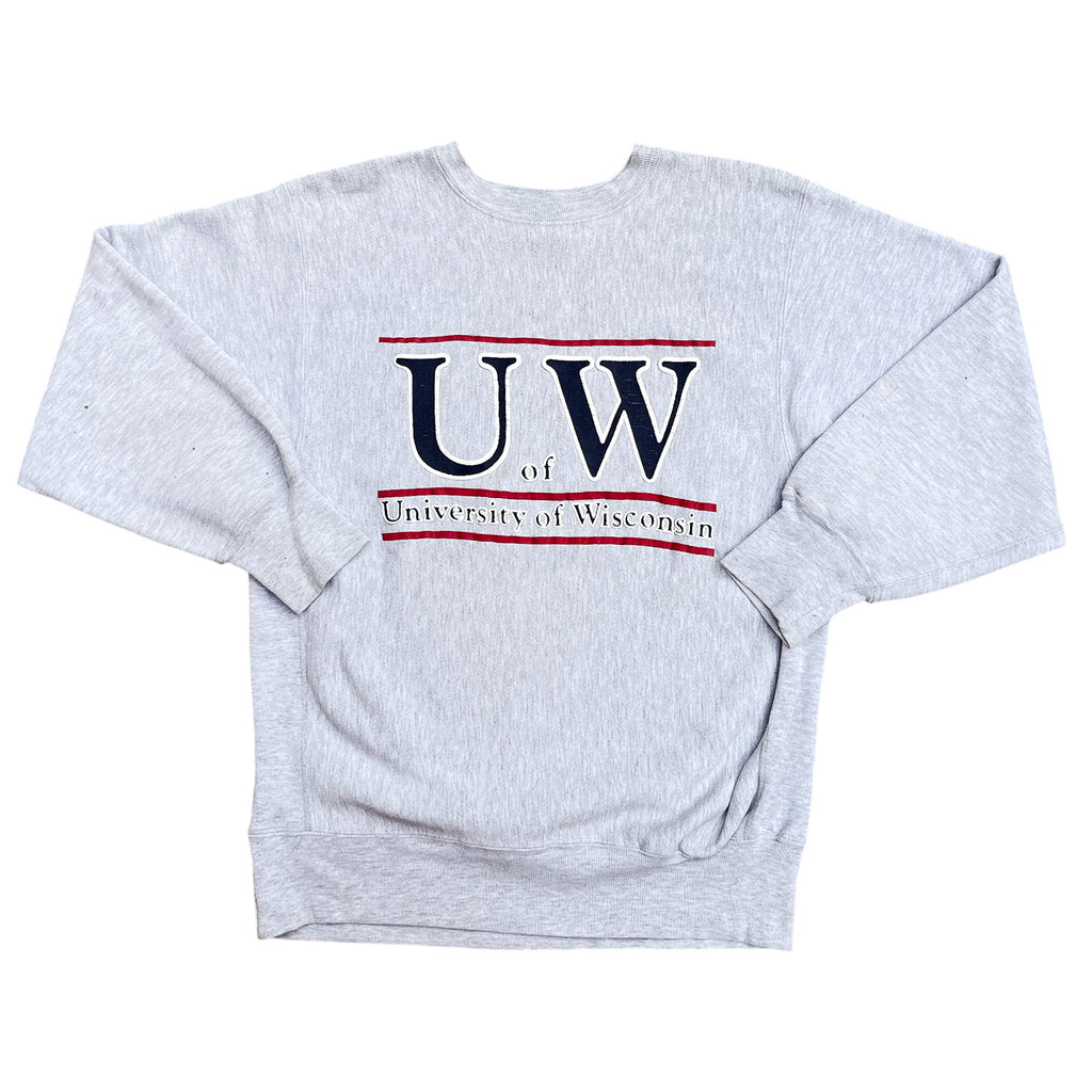 Vintage 90's Reverse Weave Boxy University Sweatshirt (L-XL)
