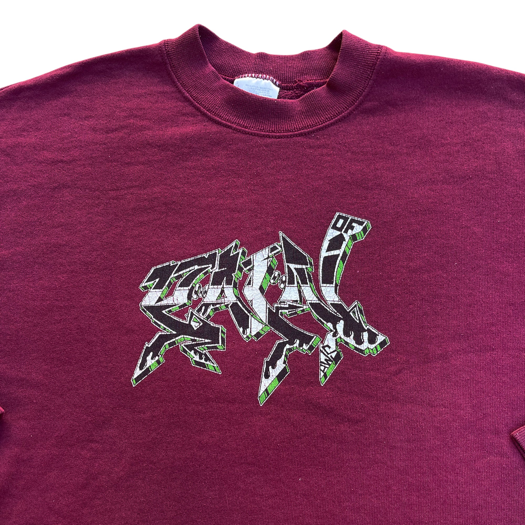 Vintage 90's Screen Stars Graffiti Sweatshirt (L)