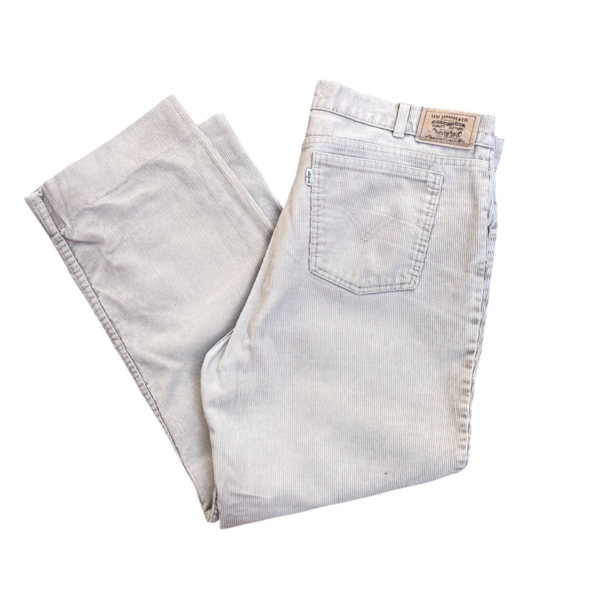Vintage 1986 Levi's Corduroy White Tab Jeans (L-XL)