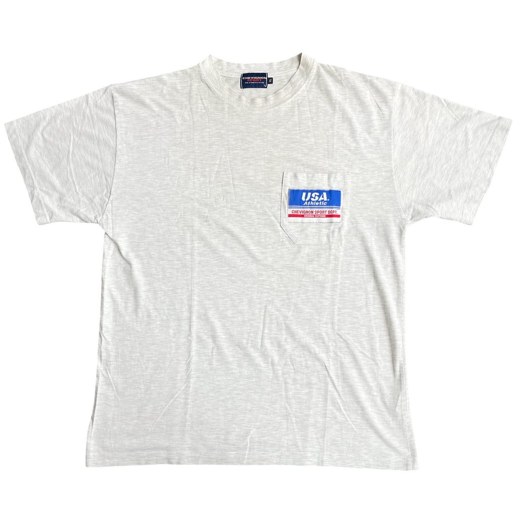 Vintage 90's Chevignon Sport Pocket USA T-shirt (XL)
