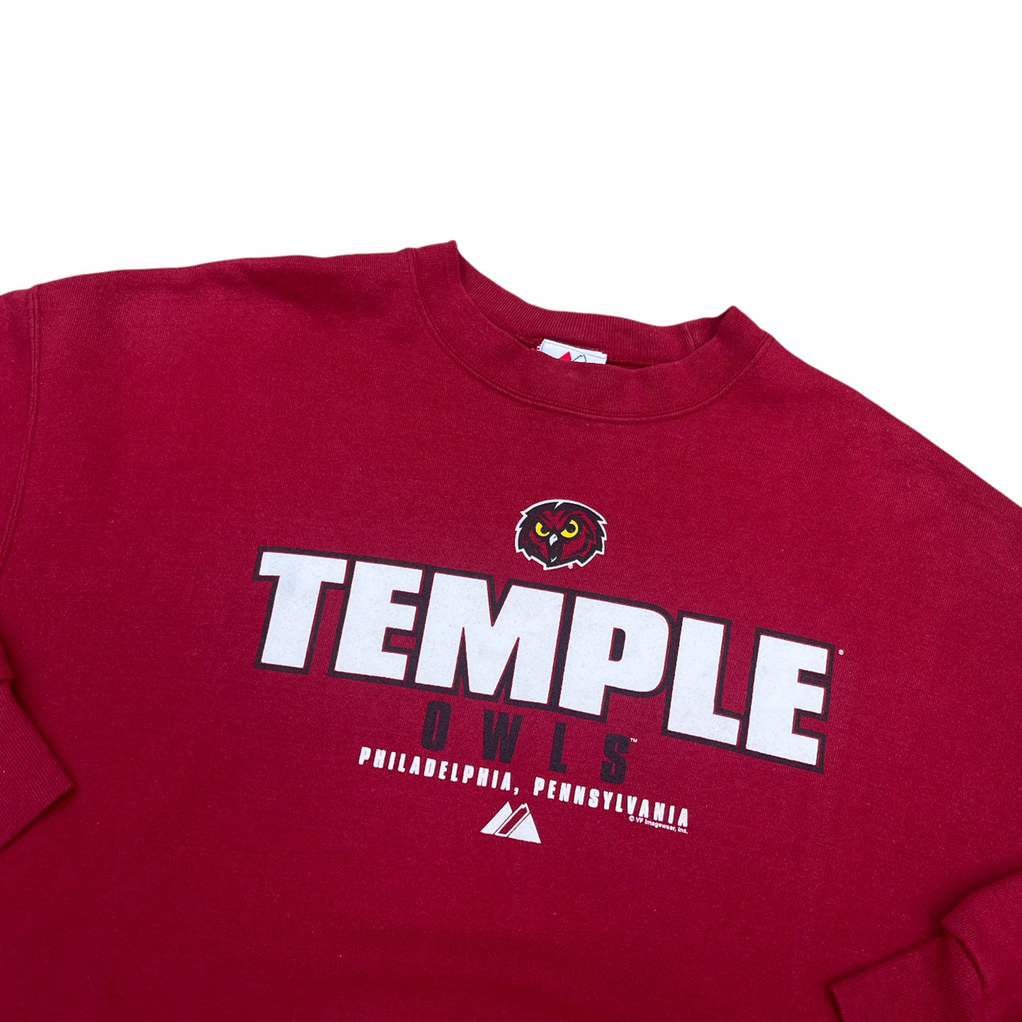 Vintage 90's Temple Owls Majestic Sport Sweatshirt (XL)
