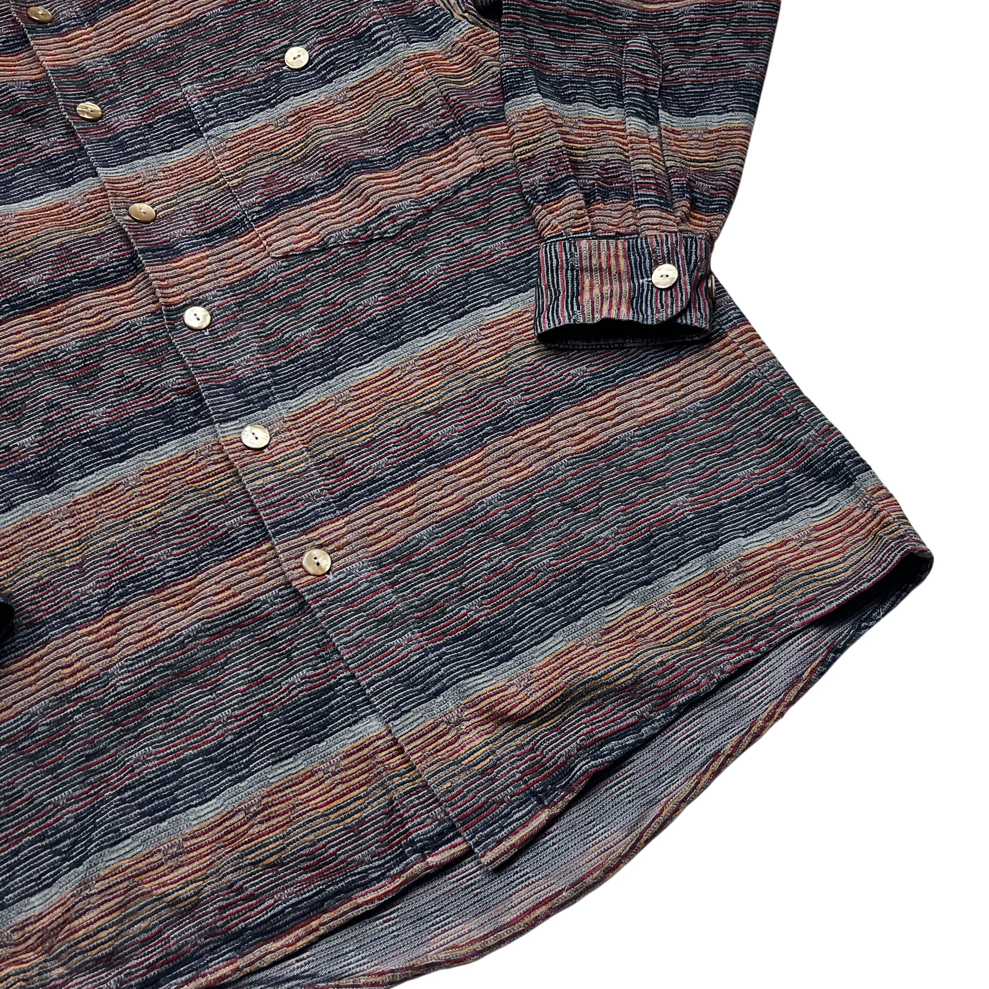 Vintage 90's Casa Moda Patterned Woven Shirt (L)