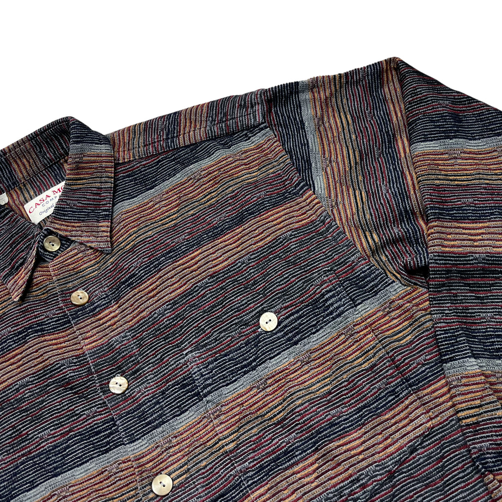 Vintage 90's Casa Moda Patterned Woven Shirt (L)