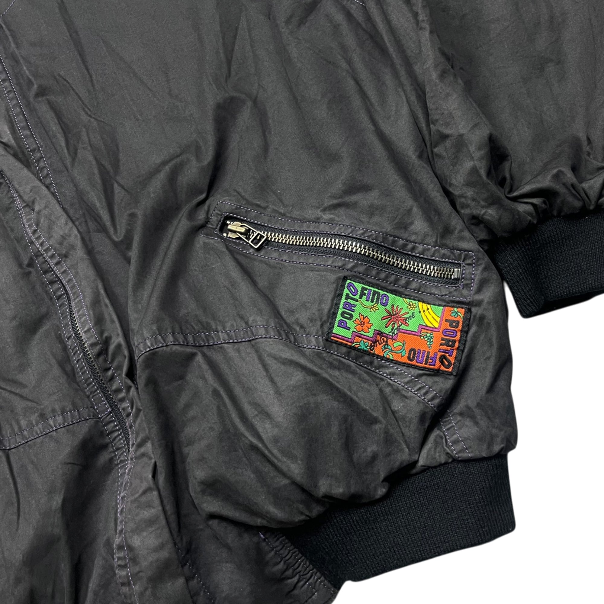 Vintage 90's Reversible Portofino Italian Bomber Jacket (S)