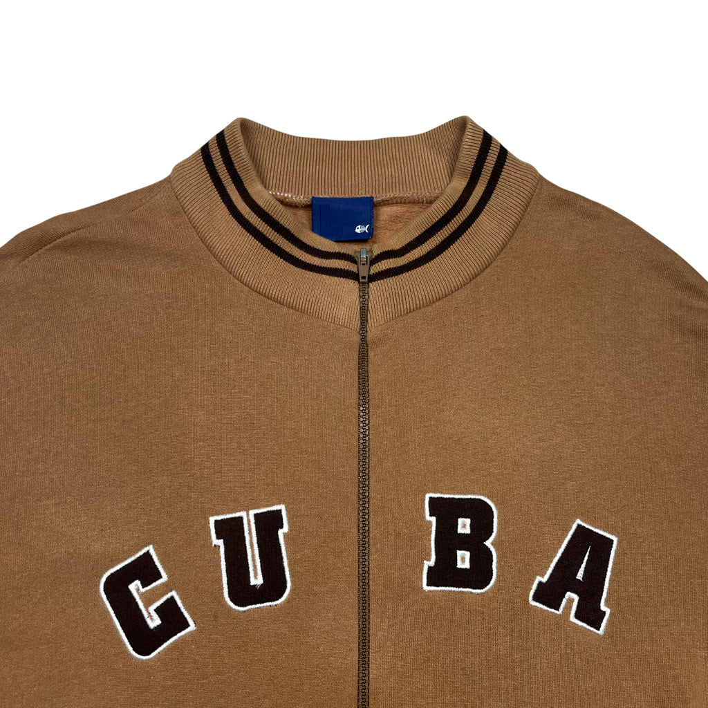 Vintage 90's Fishbone Boxy CUBA Zip Up Sweatshirt (L)