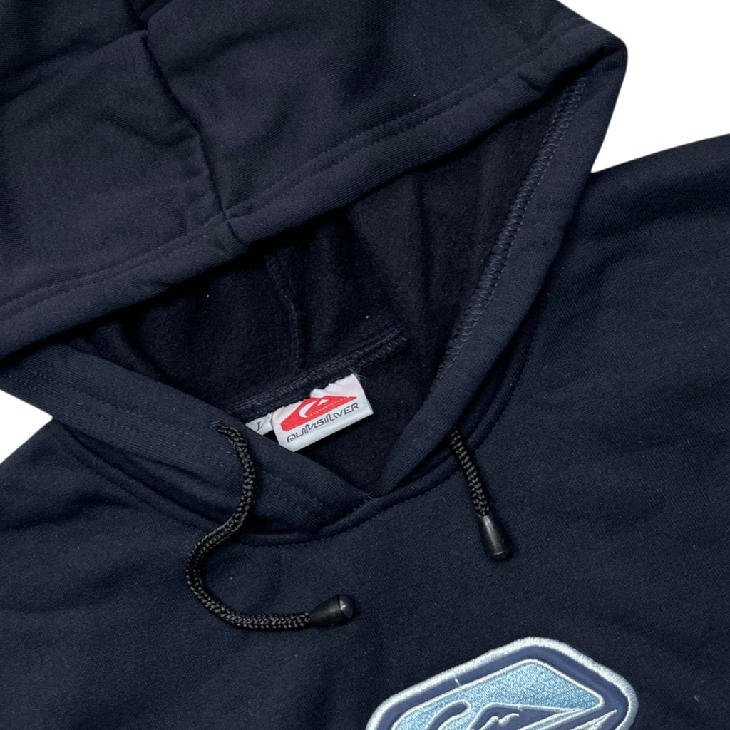 Vintage Quicksilver Skateboarding Boxy Embroidery Hoodie (L)