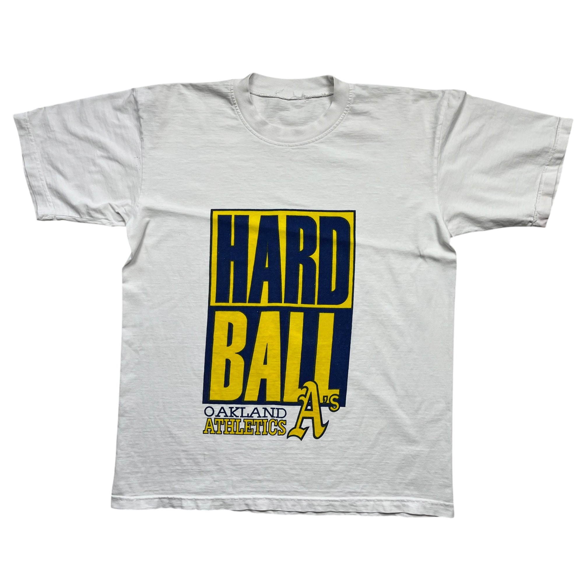 Vintage 80's Oakland Athletics Hard Ball Graphic T-shirt (L)