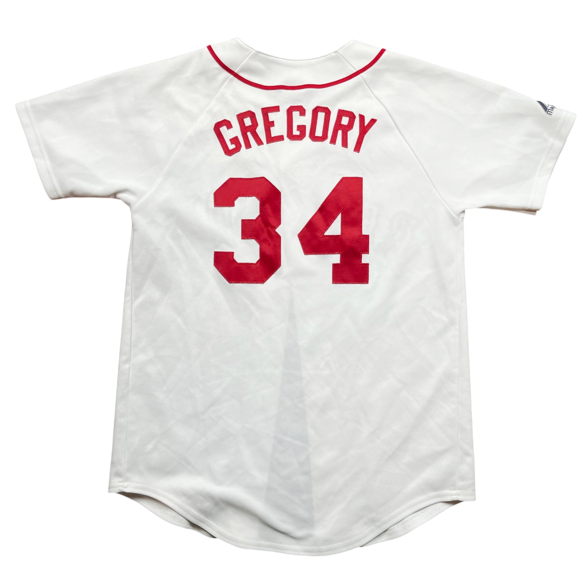 Vintage Red Sox 34 Gregory Majestic Jersey (M-L)