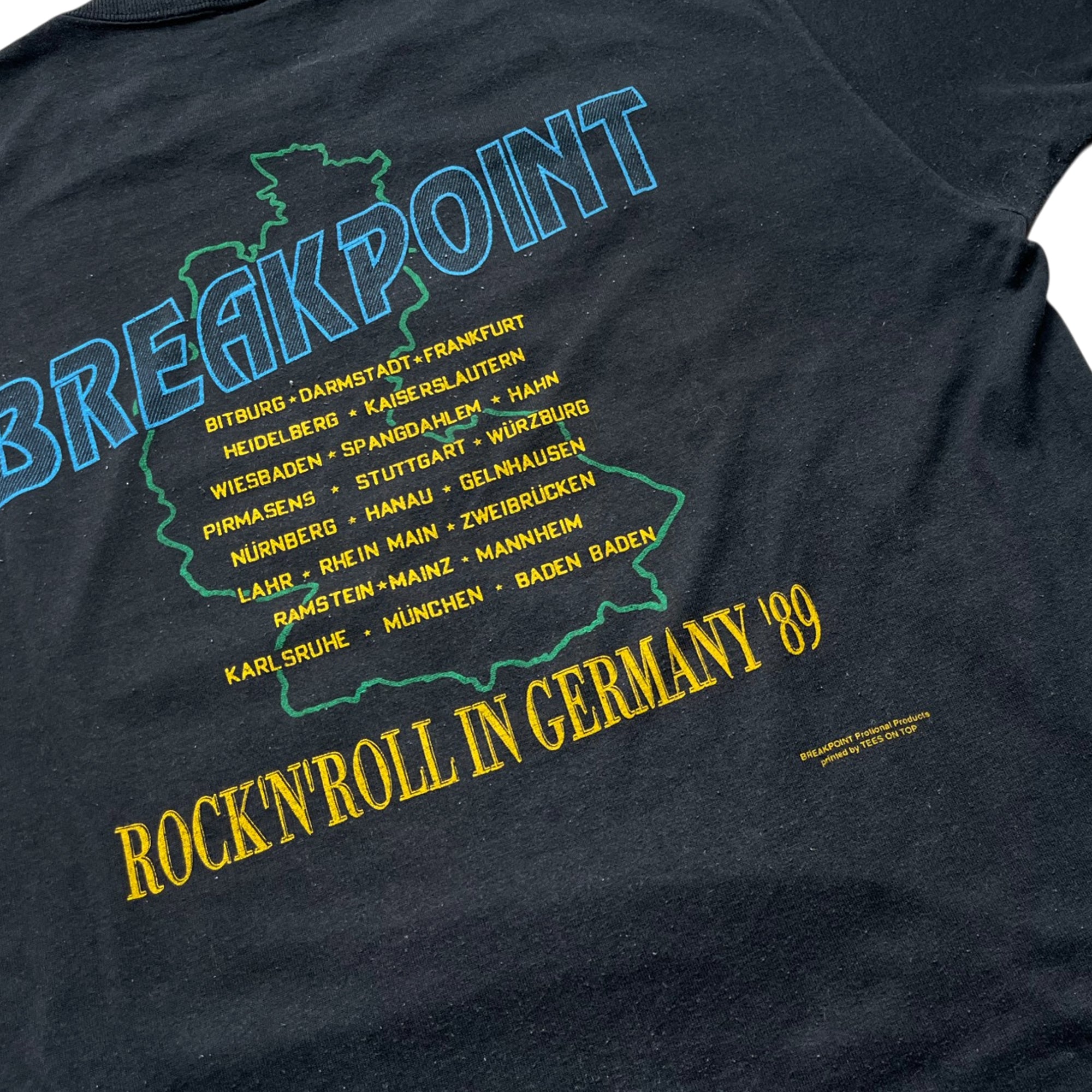 Vintage 1989 Break Point Germany Tour Single Stitched Band T-shirt (L)