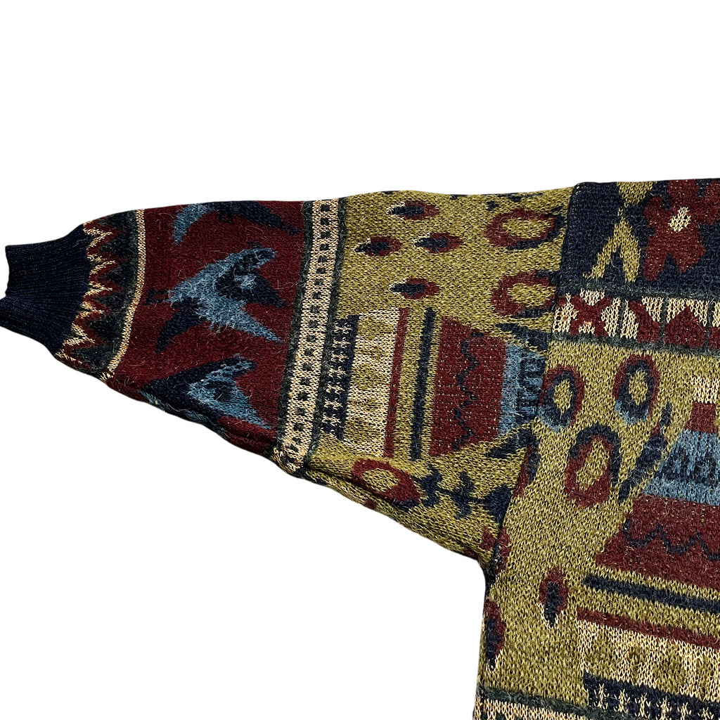 Vintage 90's Hunting Wool Birds Cardigan (M)
