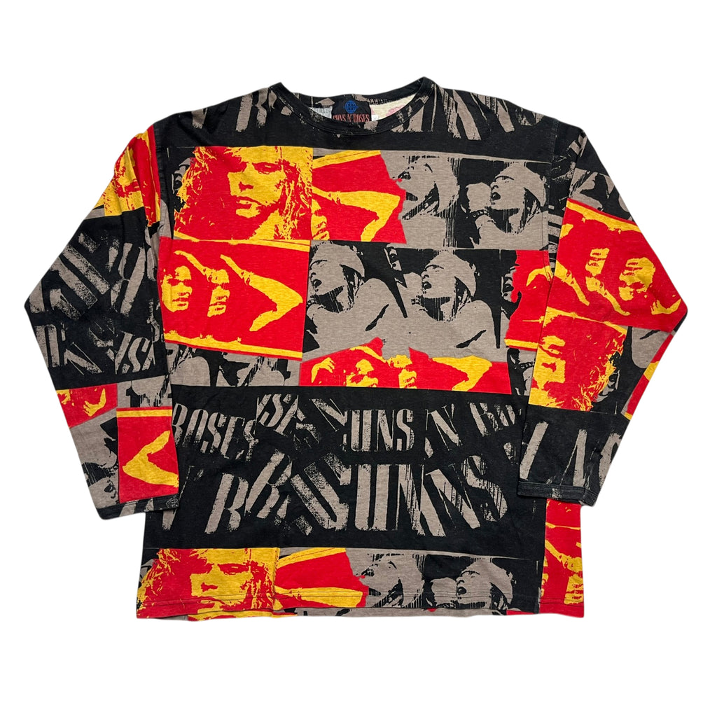 Vintage 1993 Guns And Roses AOP Brockum Long Sleeve T-shirt (XL)