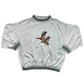 Vintage 80's Women's Boxy Fit Embroidery Sweatshirt (M)