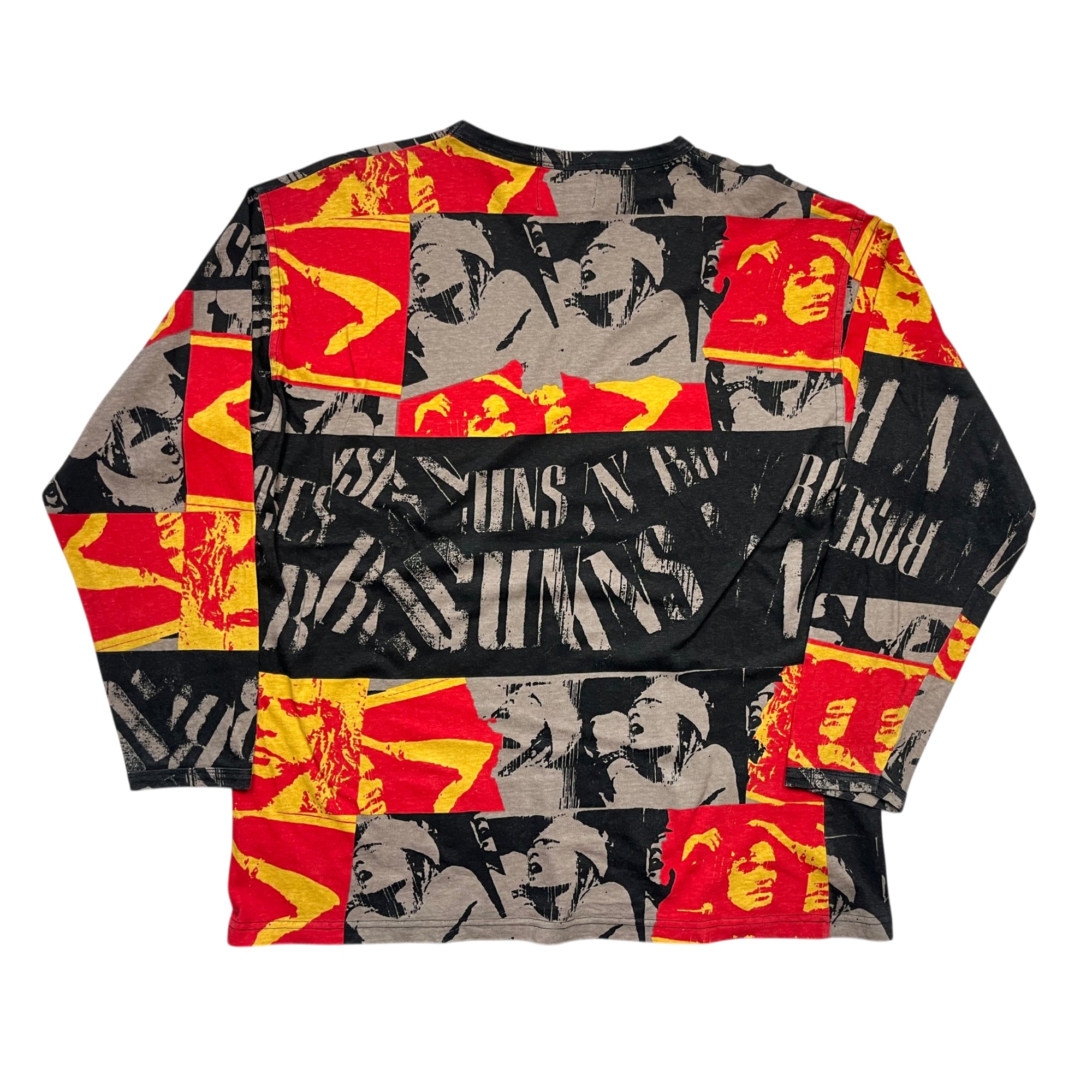 Vintage 1993 Guns And Roses AOP Brockum Long Sleeve T-shirt (XL)