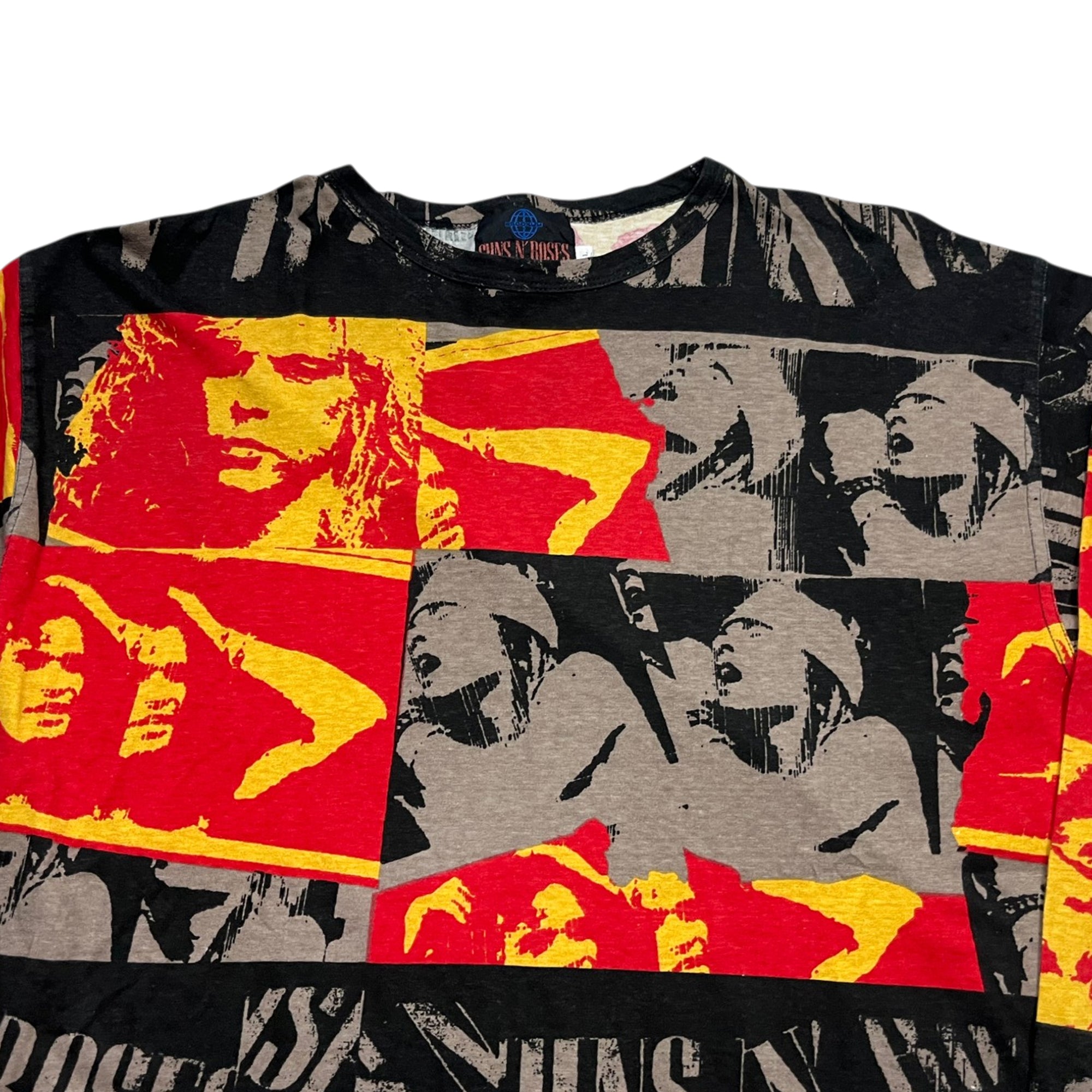 Vintage 1993 Guns And Roses AOP Brockum Long Sleeve T-shirt (XL)