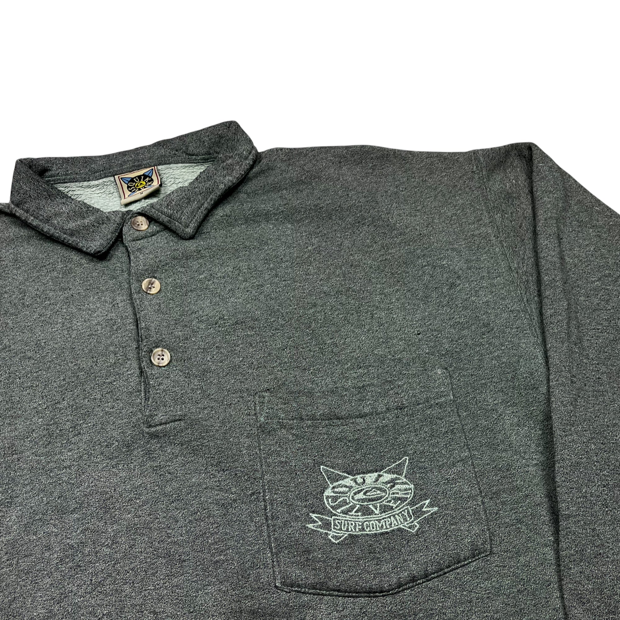 Vintage 90's Boxy Quicksilver Surfing Pocket Sweatshirt (M)