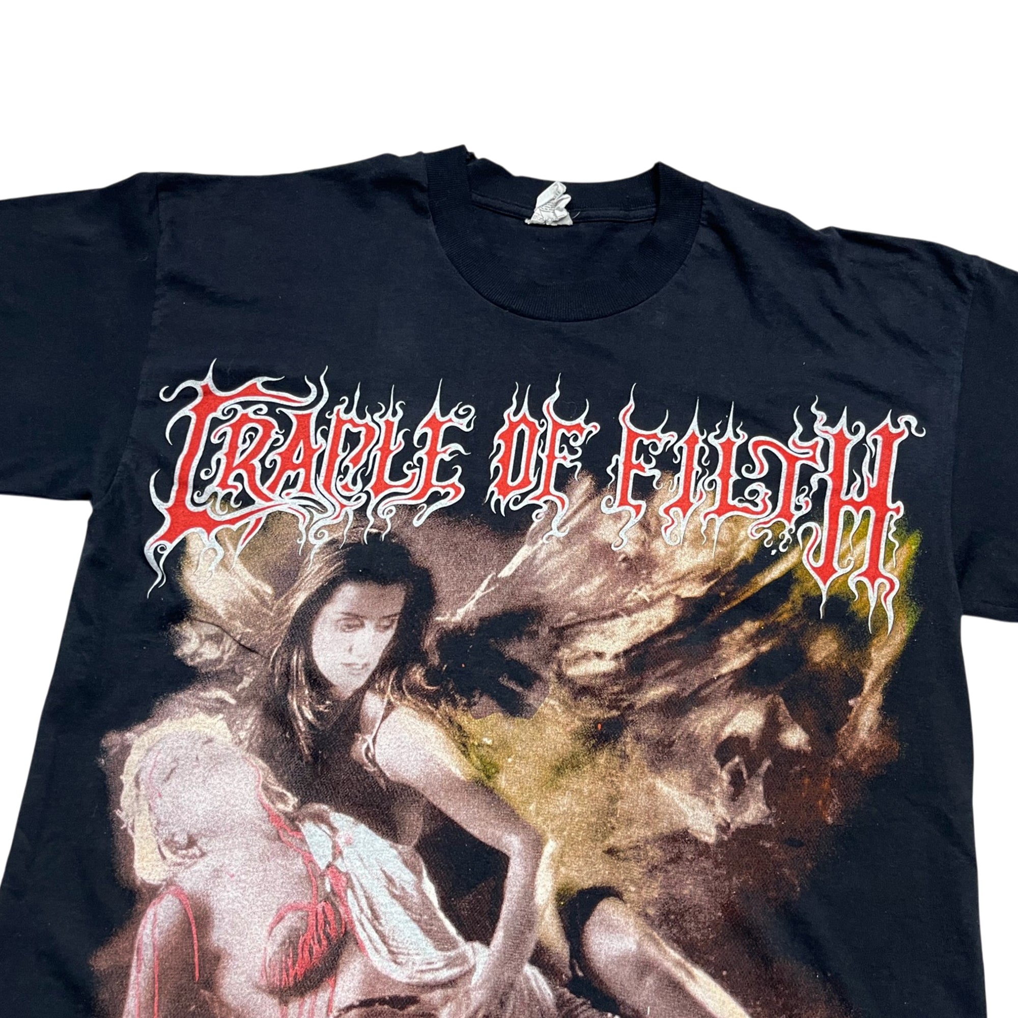 Vintage 90's Cradle Of Filth Single Stitched Bootleg V EMPIRE T-shirt (L)