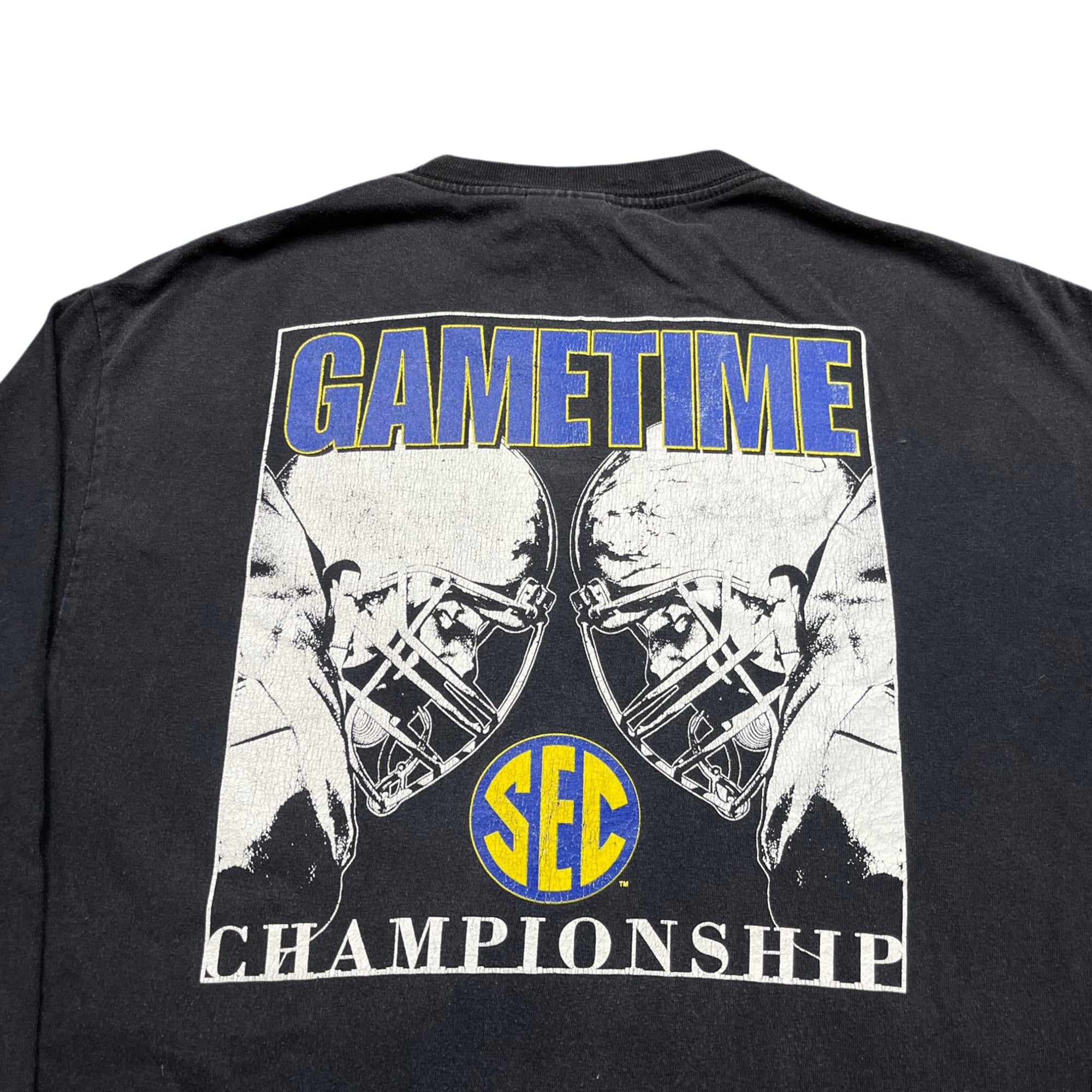 Vintage 90's Dr Pepper SEC Game Time Graphic Faded Long Sleeve Shirt (L)