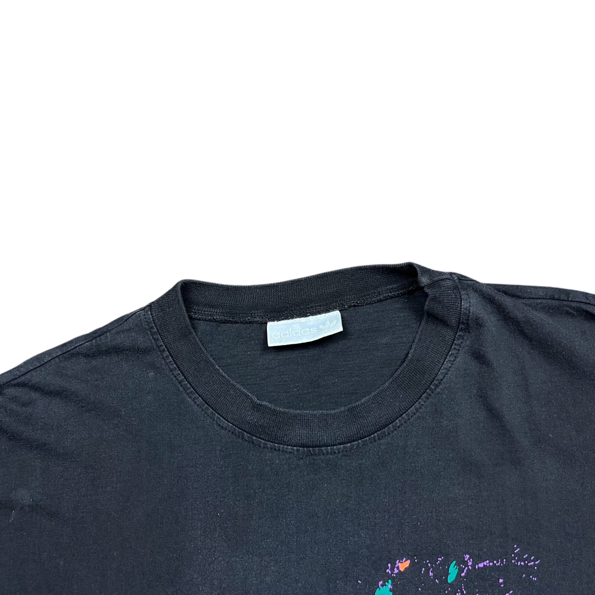 Vintage 90's Adidas Faded Graphic T-shirt (XL)