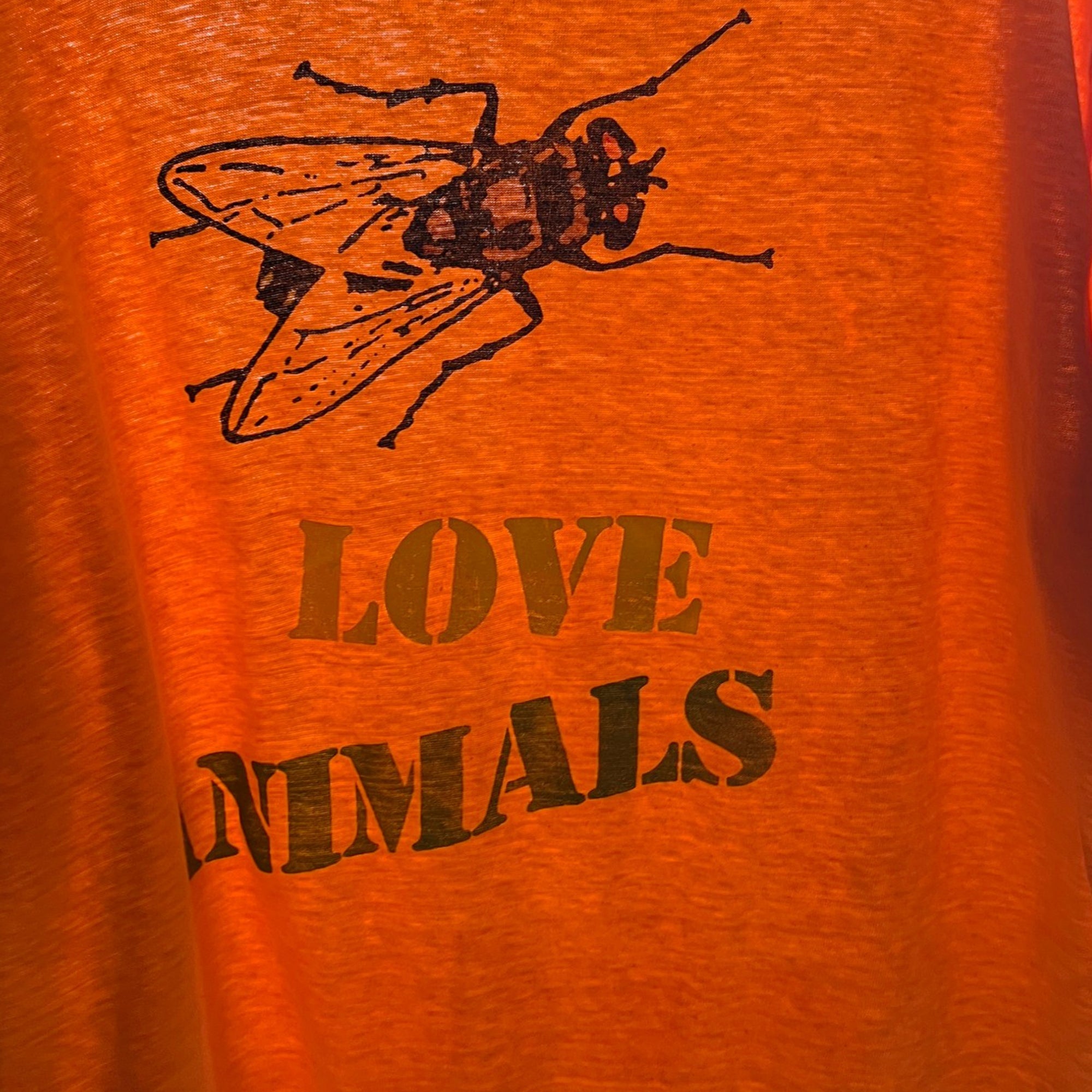 Vintage 80's Love Animals Boxy Fit T-shirt (M)