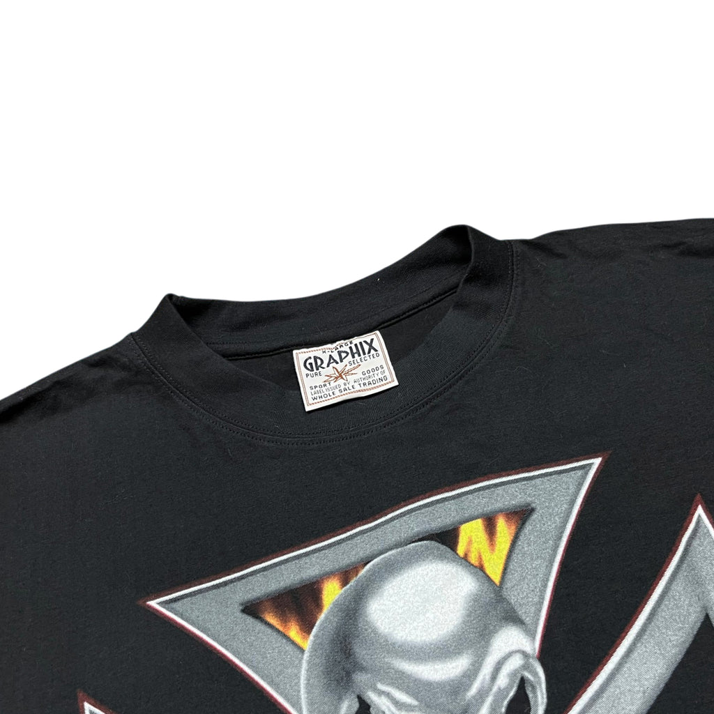 Vintage 90's WCC Skull Boot Graphic T-shirt (XL)