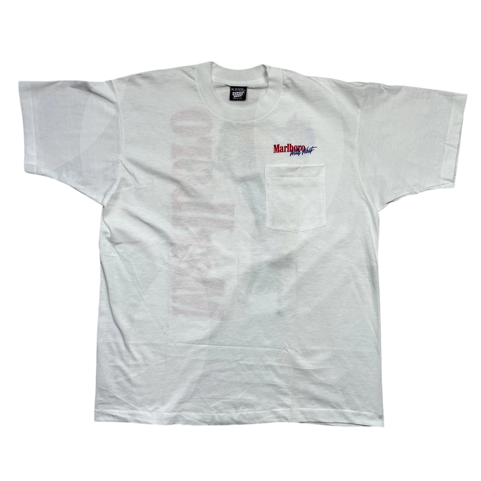 Vintage 90's Rare Marlboro Cowboy Pocket T-shirt (XL)