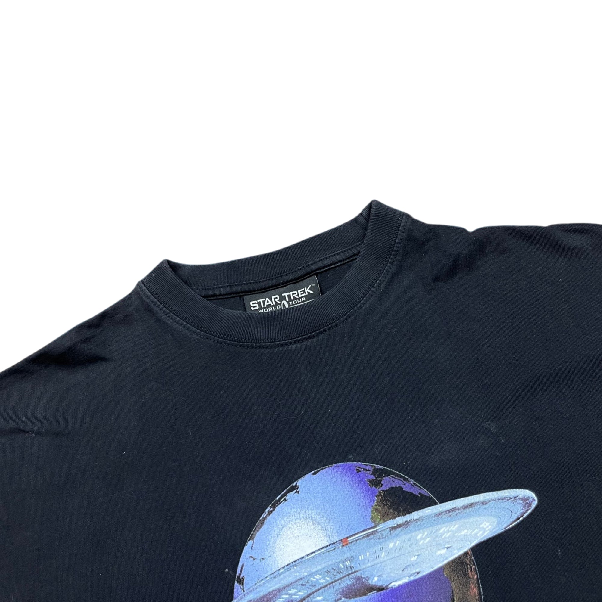 Vintage 90's Star Trek World Tour Graphic T-shirt (L-XL)