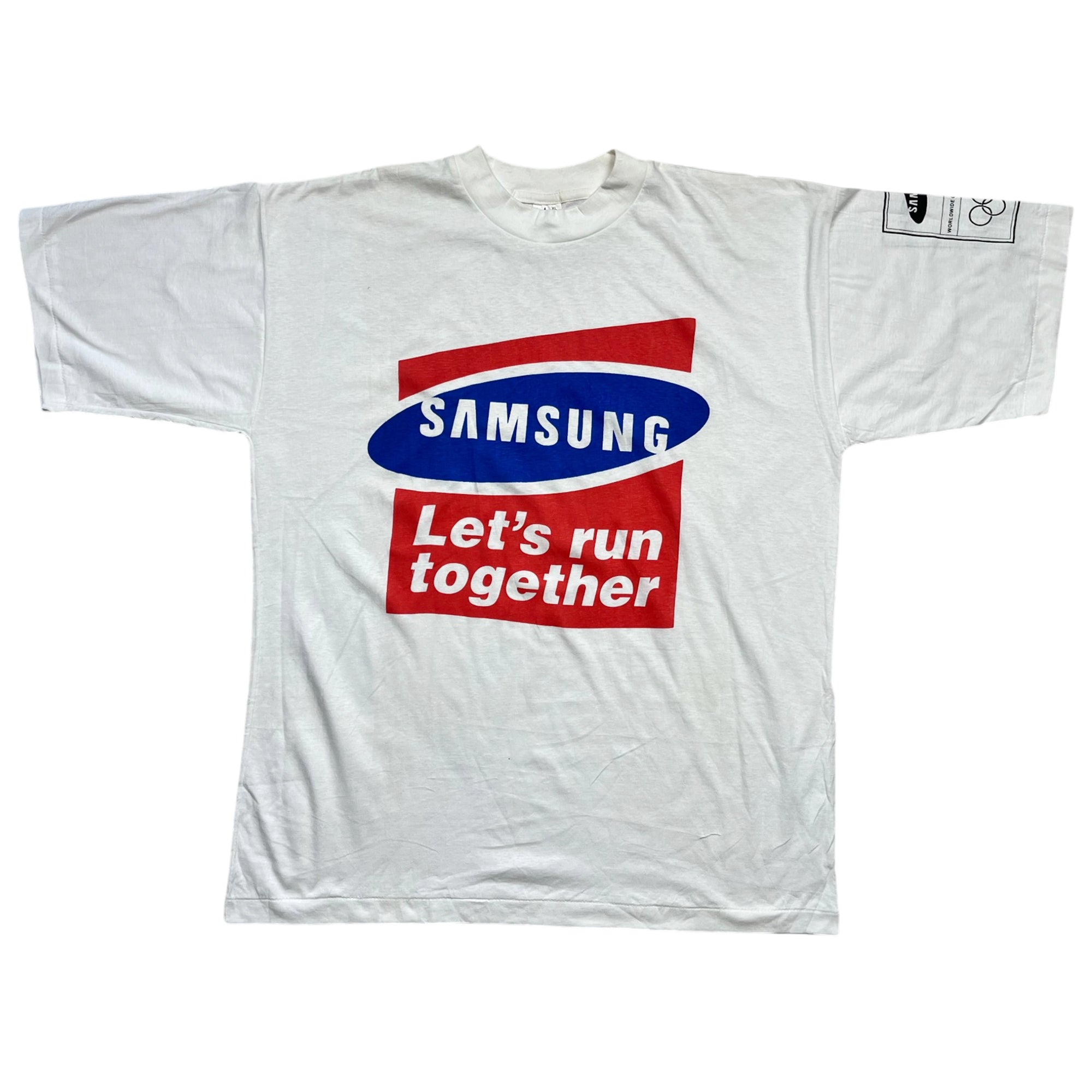 Vintage 90's Single Stitched SAMSUNG Graphic T-shirt (XL)