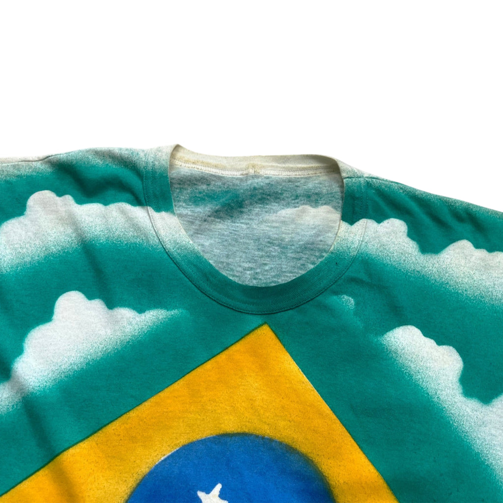 Vintage 80's Brazil AOP Single Stitched T-shirt (M)