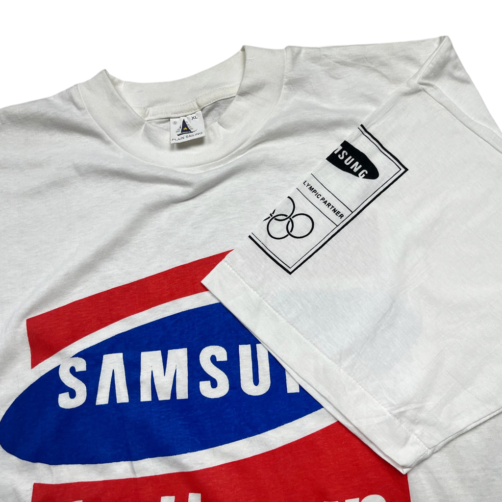 Vintage 90's Single Stitched SAMSUNG Graphic T-shirt (XL)