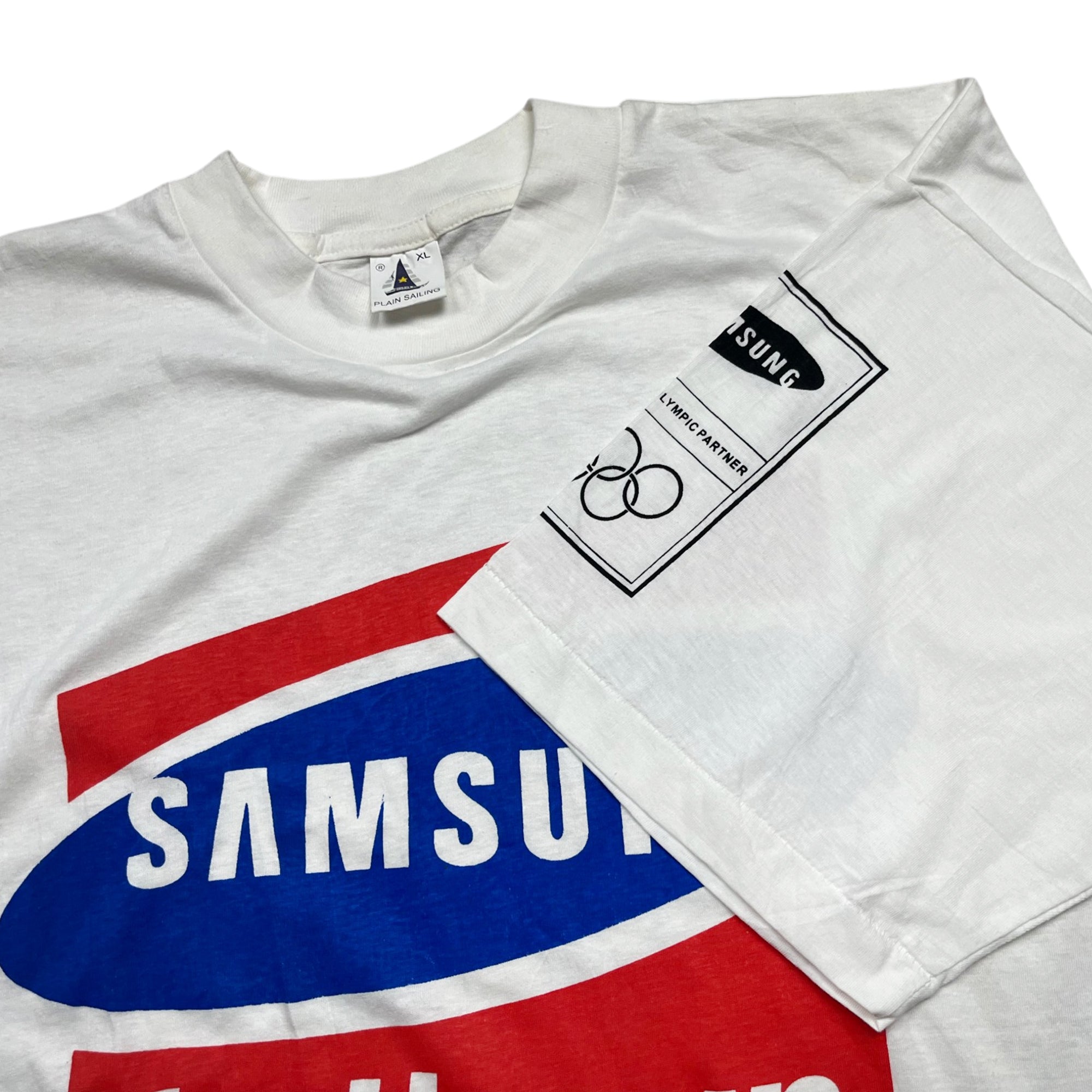 Vintage 90's Single Stitched SAMSUNG Graphic T-shirt (XL)