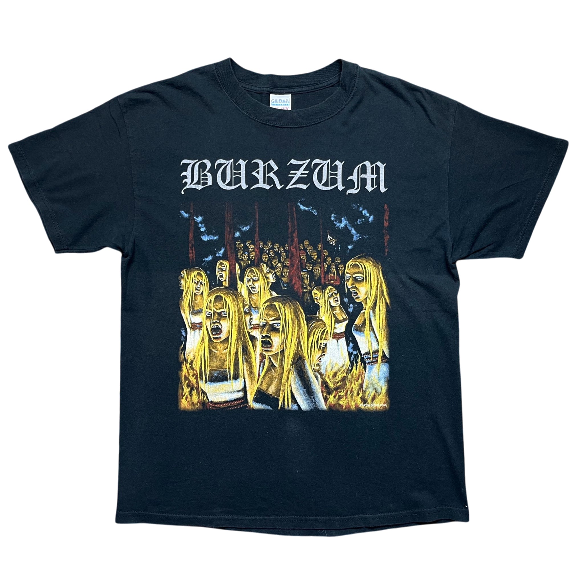 Vintage 2003 Burzum Rare BURNING WITCHES Band T-shirt (L)