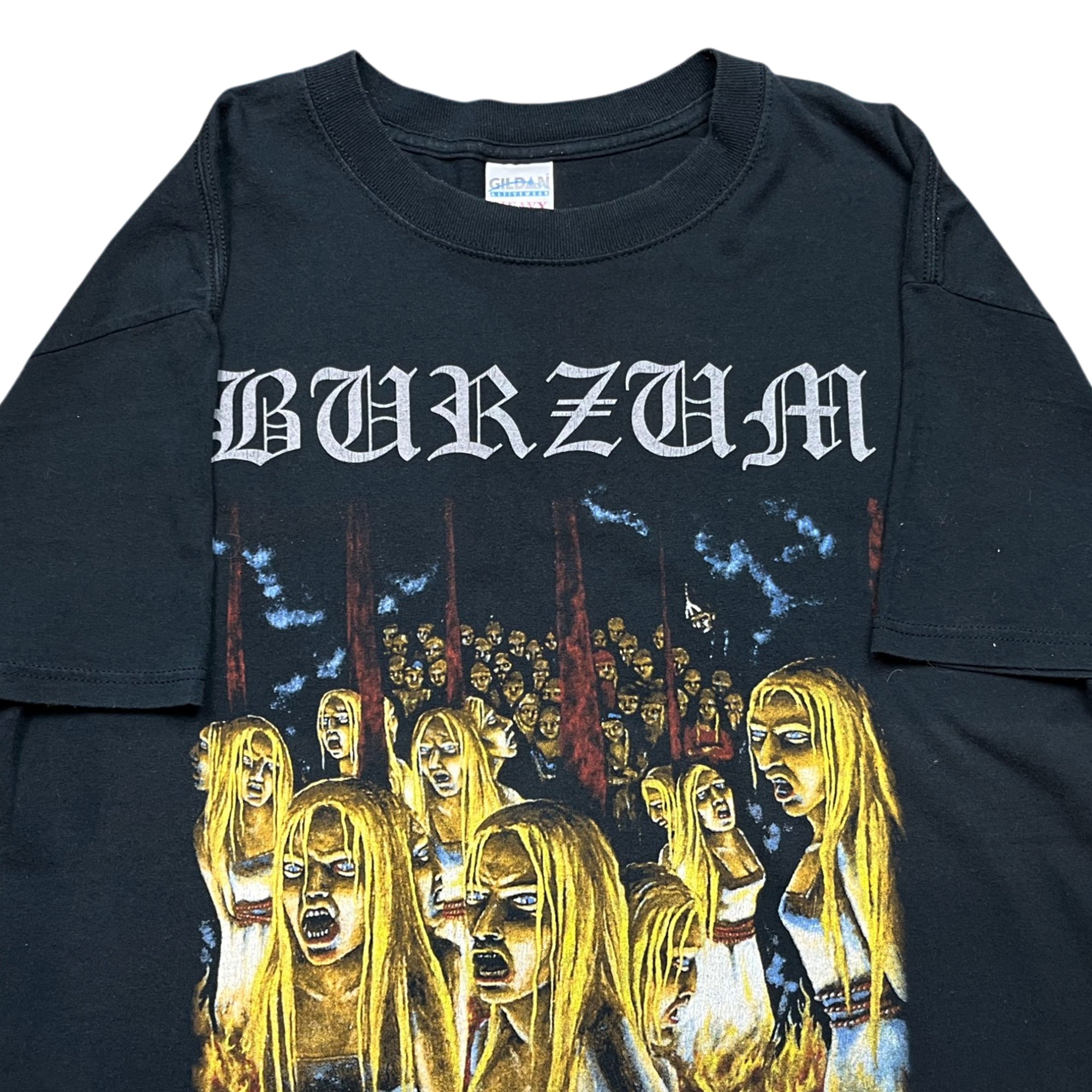 Vintage 2003 Burzum Rare BURNING WITCHES Band T-shirt (L)