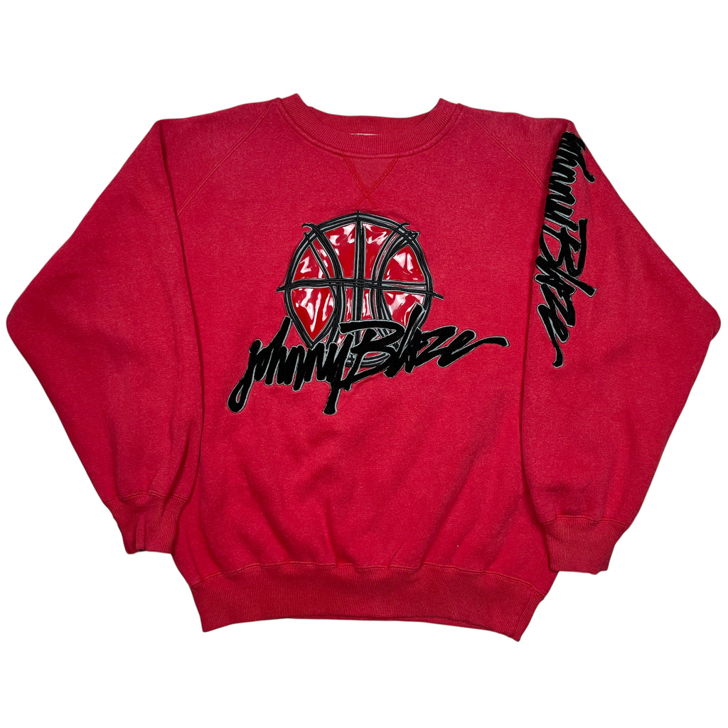 Vintage 90's Johnny Blaze Heavy Cotton Embroidery Sweatshirt (M)