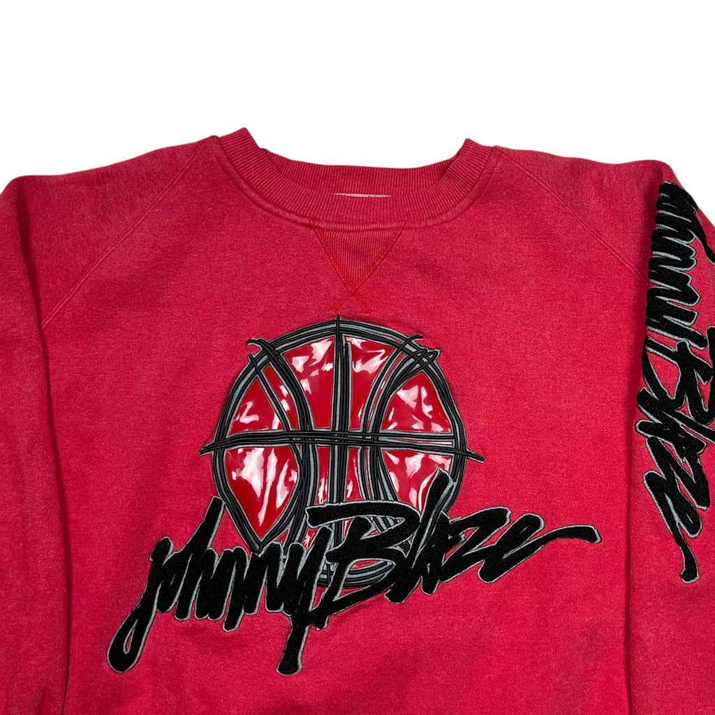 Vintage 90's Johnny Blaze Heavy Cotton Embroidery Sweatshirt (M)