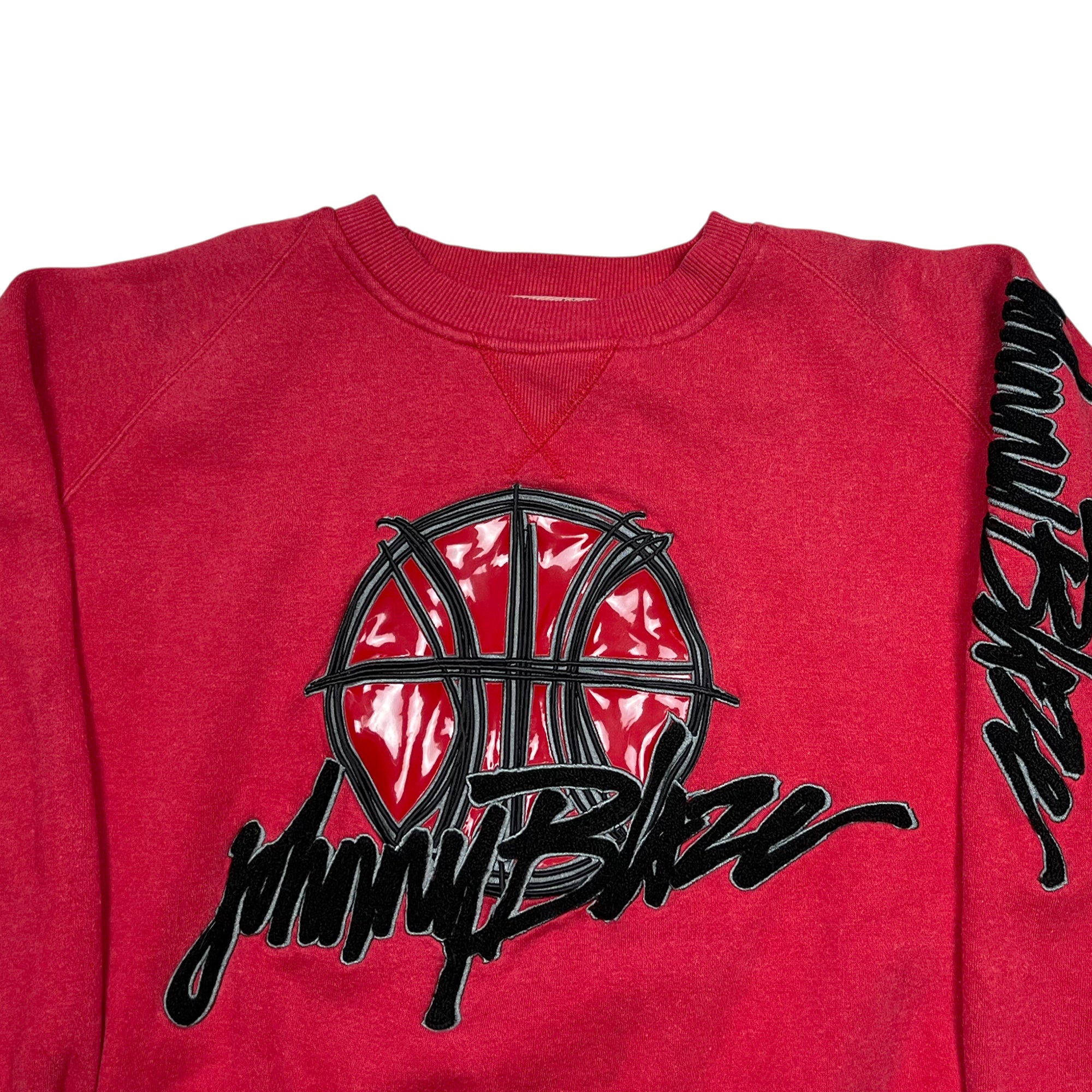 Vintage 90's Johnny Blaze Heavy Cotton Embroidery Sweatshirt (M)