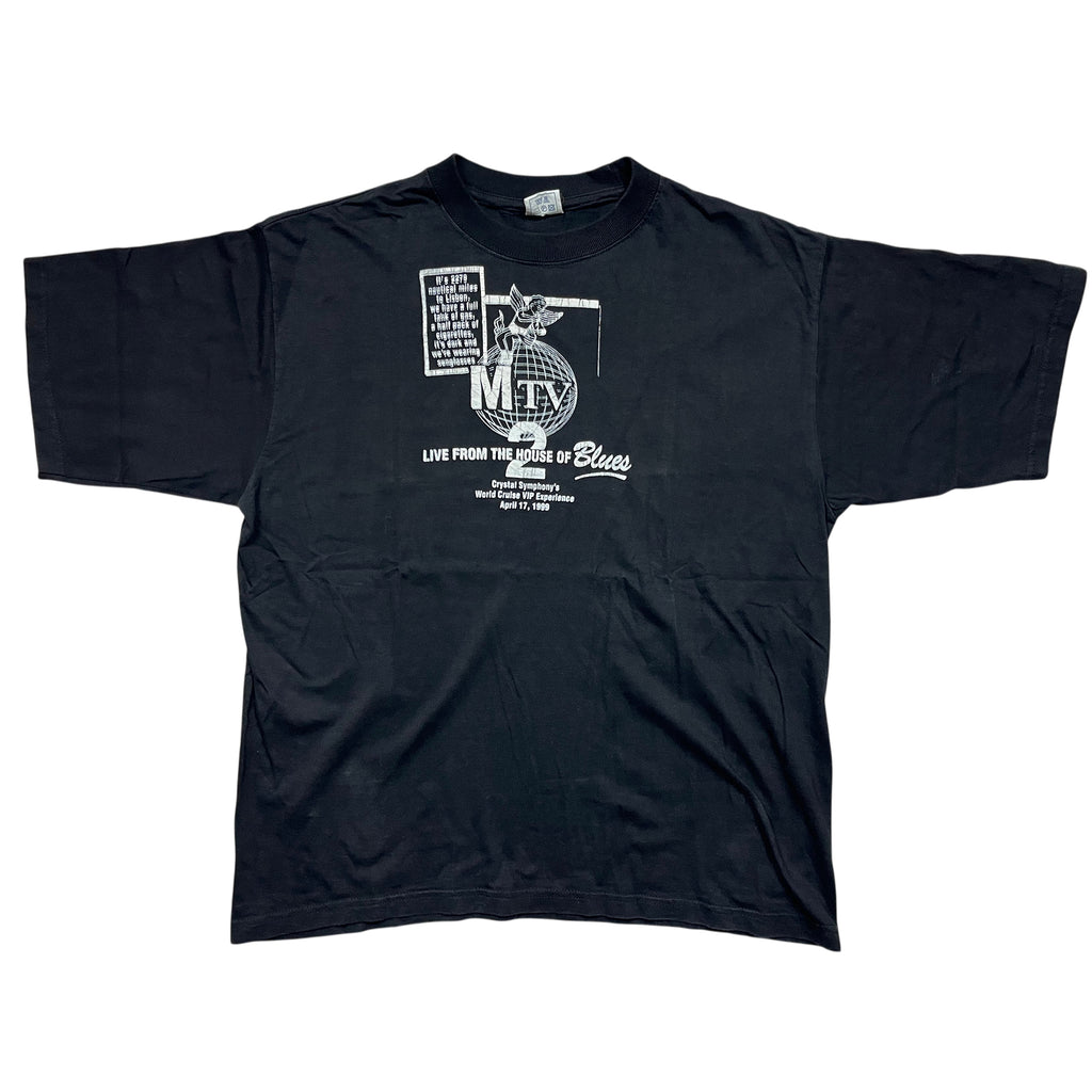 Vintage 1999 MTV The House Of Blues Boxy Graphic T-shirt (L-XL)
