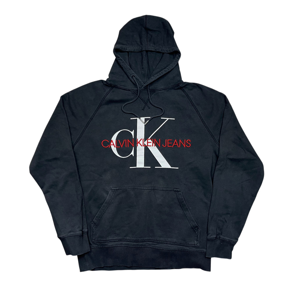 Vintage 90's Faded Calvin Klein Heavy Cotton Hoodie (M)