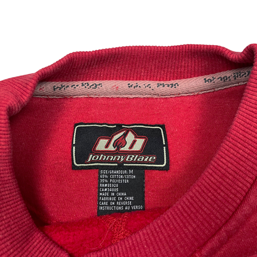 Vintage 90's Johnny Blaze Heavy Cotton Embroidery Sweatshirt (M)