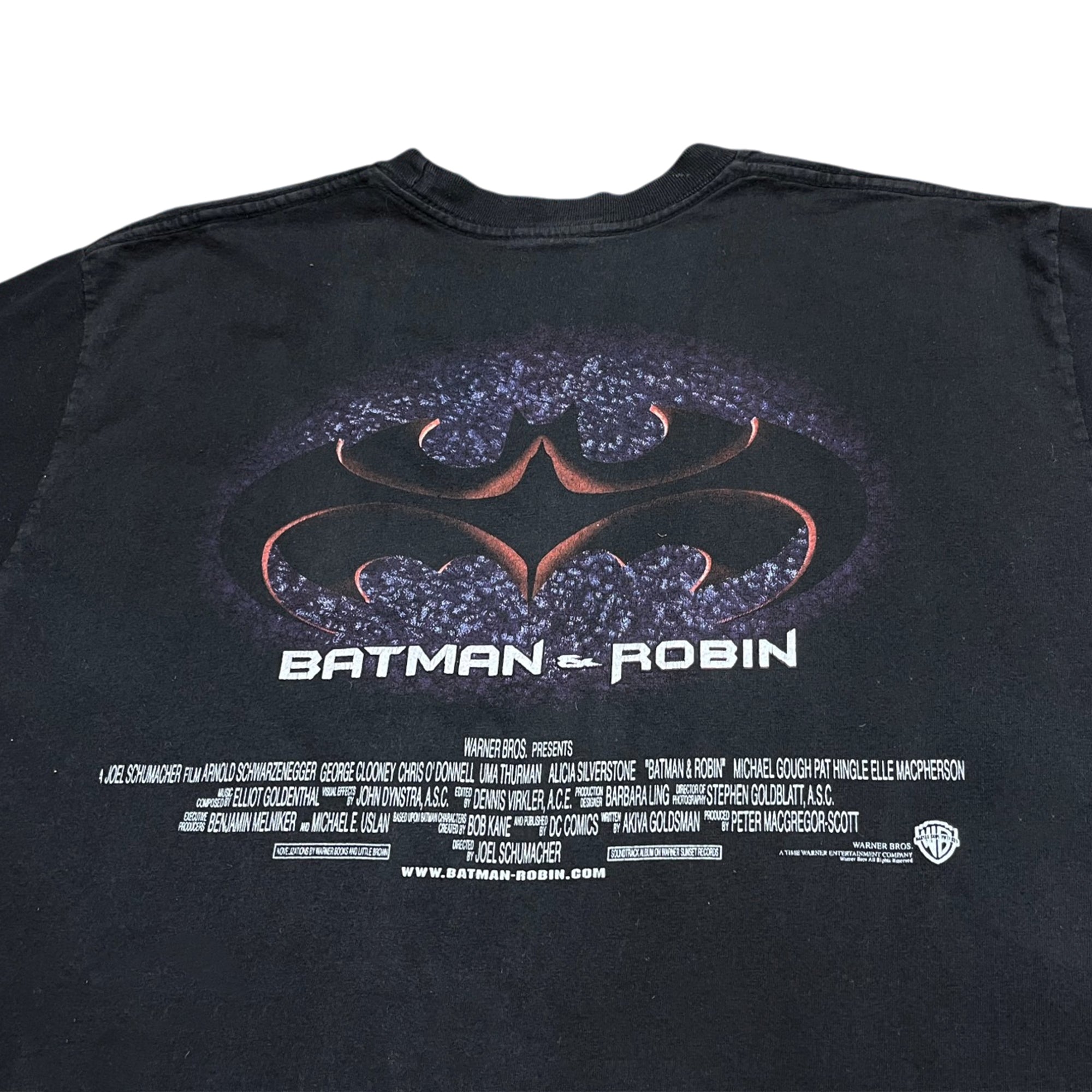 Vintage 1997 Batman Robin Movie Promo T-shirt (L)