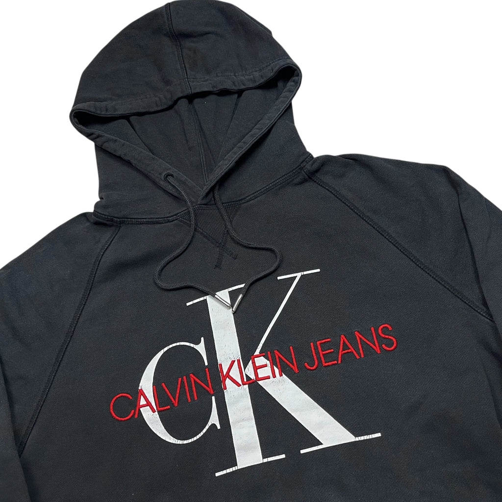 Vintage 90's Faded Calvin Klein Heavy Cotton Hoodie (M)