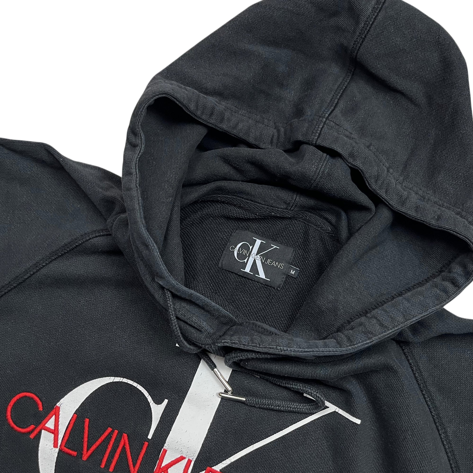 Vintage 90's Faded Calvin Klein Heavy Cotton Hoodie (M)