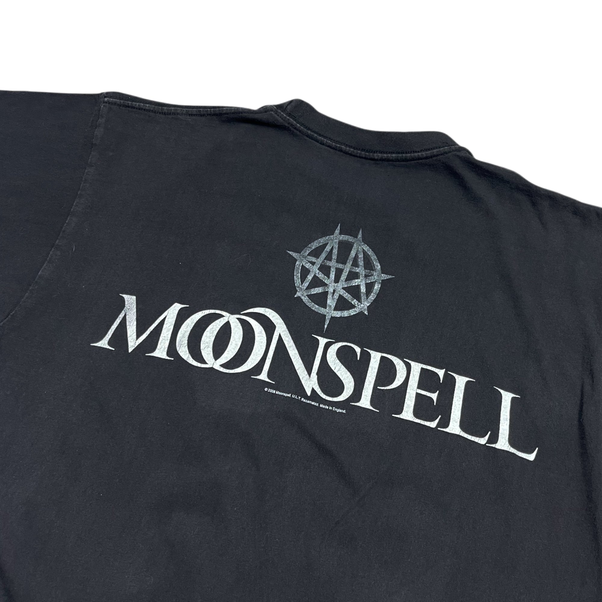 Moonspell 2008 Night Eternal Double Sided Band T-shirt (XL)