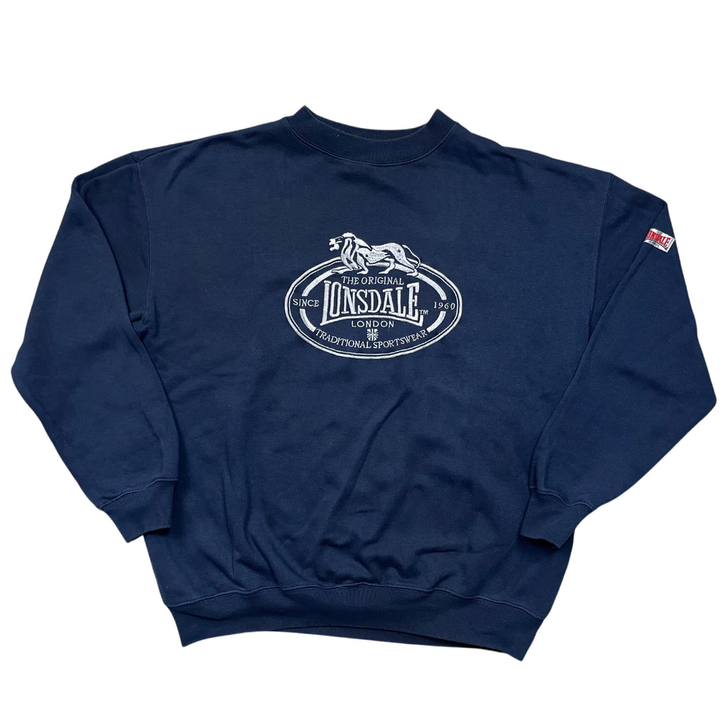 Vintage 90's Lonsdale Boxy London Embroidery Crewneck (L)