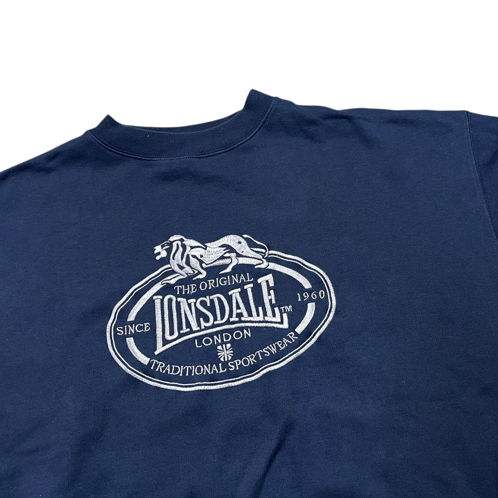 Vintage 90's Lonsdale Boxy London Embroidery Crewneck (L)