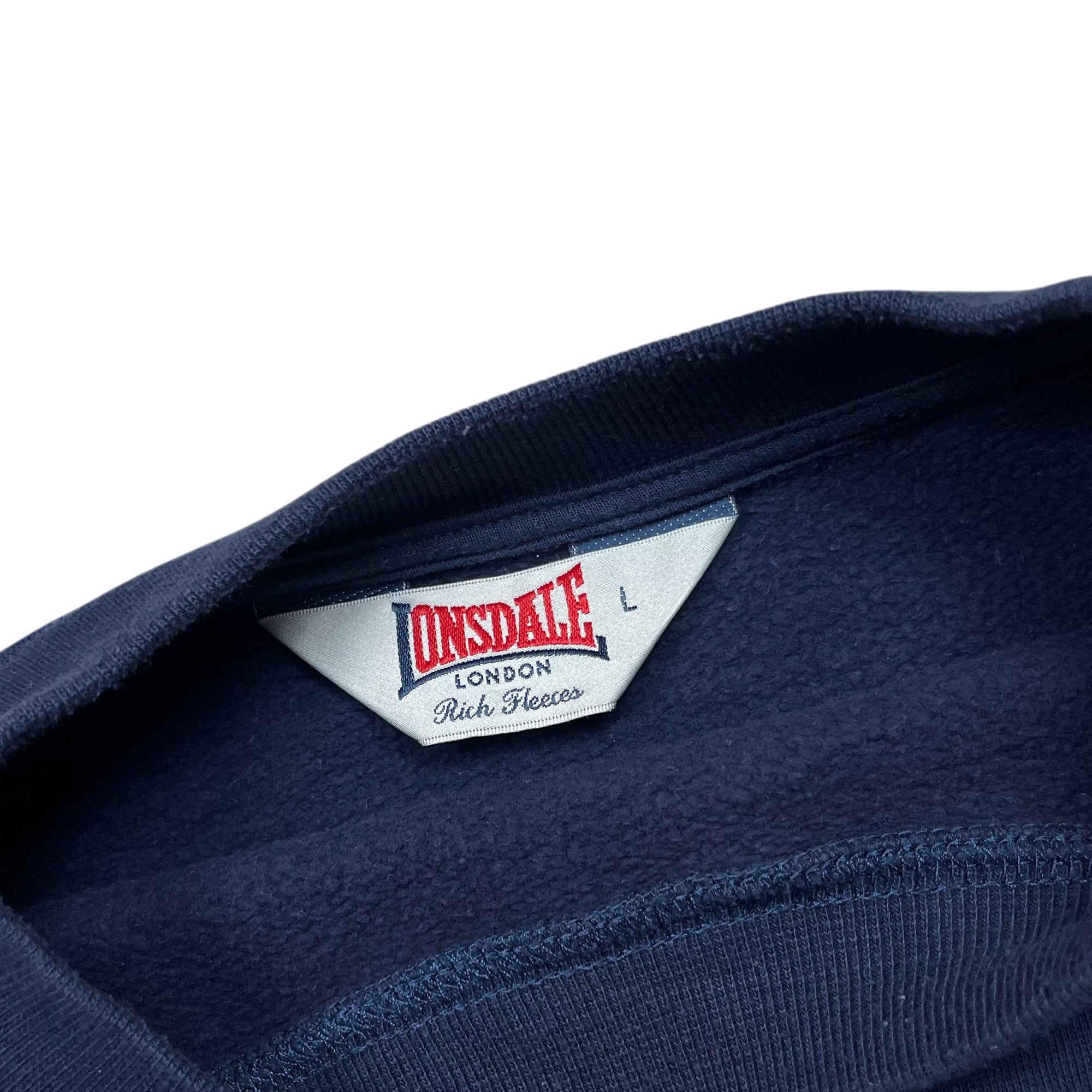 Vintage 90's Lonsdale Boxy London Embroidery Crewneck (L)