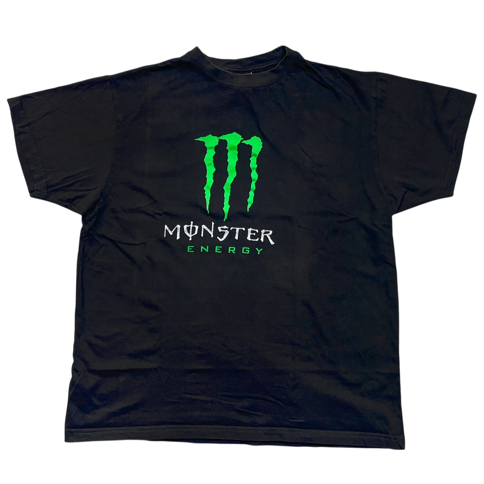 Vintage Monster Energy Drink Boxy USA T-shirt (L)
