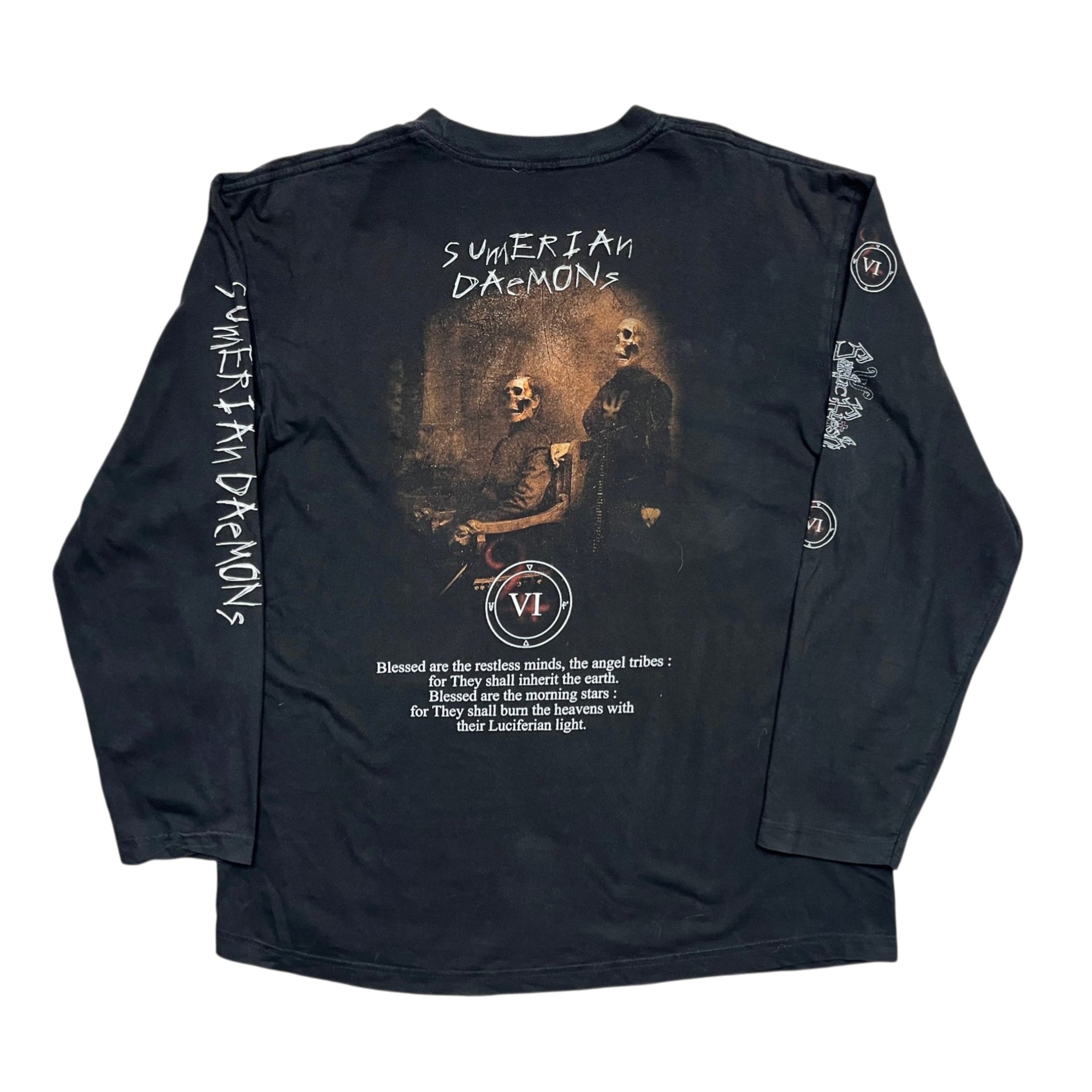Septic Flesh 2011 Sumerian Daemons Long Sleeve Band T-shirt (L)