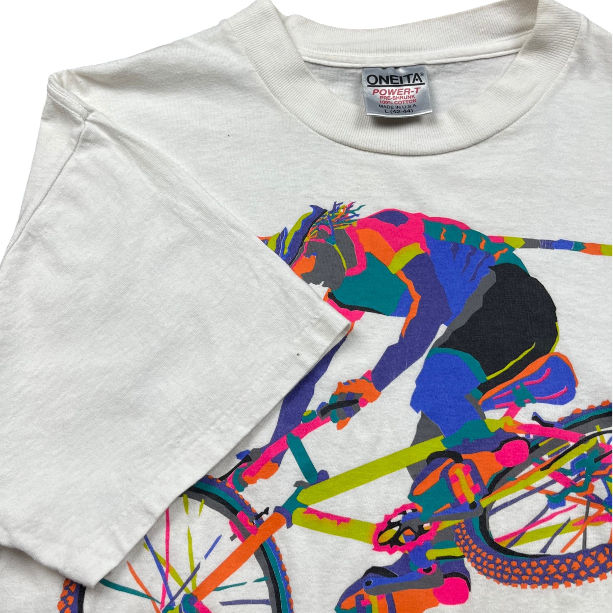 Vintage 90's Single Stitched Bike Graphic T-shirt (L)