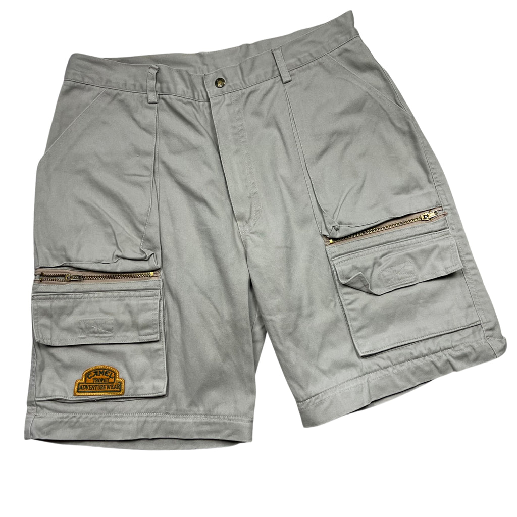 Vintage 90's Camel 2 in 1 Pants / Shorts Wide Fit Cargo Pants (L)